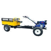 Image Motocultor diesel Buivol 10 c.p. + ​​remorcă 4x4
